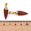 Natural Red Jasper Pendants G-N345-01E-3