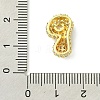 Rack Plating Brass Clear Cubic Zirconia Pendants KK-S378-01G-P-3