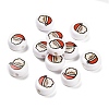 Christmas Theme Printed Opauqe Acrylic Beads OACR-R004-01K-1