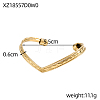 304 Stainless Steel Cuff Bangles STAS-OY006-85G-2