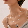 20Pcs 10 Colors Alloy Glass Pendants FIND-BM0001-18-5