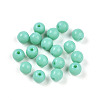 Opaque Solid Color Glass Beads GLAA-N007-4mm-A04-1