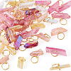 45Pcs 9 Styles Electroplated Natural Quartz Crystal Pendants PALLOY-TAC0226-3