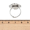 Vintage Adjustable Iron Finger Ring Components Alloy Cabochon Bezel Settings X-PALLOY-Q300-10AS-NR-3