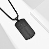 Stainless Steel Military Tag Necklaces KD7278-3-1