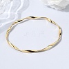 Twisted 304 Stainless Steel Bangles for Women BJEW-D408-06G-4