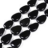 Natural Black Gemstone Beads Strands G-Q164-C01-01-1