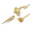 Brass Pointed Dowsing Pendulums with Chain KK-CBA168E-01-3