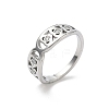 304 Stainless Steel Cubic Zirconia Finger Rings for Women RJEW-F189-03P-2