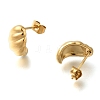Ion Plating(IP) 304 Stainless Stell Studs Earring EJEW-H008-02G-2