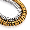 2 Strands 2 Colors Electroplate Non-magnetic Synthetic Hematite Beads Spacers Strands G-TA0001-28-3
