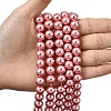 Eco-Friendly Dyed Glass Pearl Round Beads Strands HY-A002-10mm-RB109-5