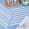 24 Yards 8 Styles Milk Fiber Lace Trim Ribbon OCOR-CY0001-09B-5