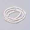 Electroplate Glass Beads Strands GLAA-F092-B04-2