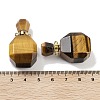 Natural Tiger Eye Perfume Bottle Pendants G-Q163-10G-07-3