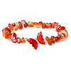 Fashionable Natural Red Agate Chips Beaded Bracelets TI6720-4-1