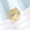 Ocean Brass Cuff Open Rings RJEW-Z129-01G-01-2