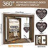 Wedding Double Sided Wooden Rotating Photo Frames with DIY Word Heart Charm DJEW-WH0076-003-2