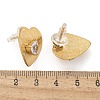 Brass & Glass & Plastic Stud Earrings EJEW-D302-03G-01A-3