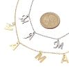 Mother's Day 304 Stainless Steel Letter MAMA Pendant Necklace NJEW-JN04702-3