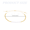 1Pc Brass Braided Bead Bracelets BJEW-LP0004-44-2