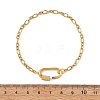 304 Stainless Steel Mother-Son Chain/Figaro Chain Bracelets for Women BJEW-JB14263-4
