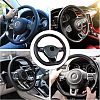 SUPERFINDINGS Genuine Leather Steering Wheel Cover AJEW-FH0001-95-5