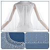 Polyester Gauze Bridal Shawl AJEW-WH0481-225-4