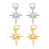 4Pcs 2 Colors Rack Plating Brass Pendants KK-LP0001-61-1