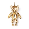 Eco-Friendly Rack Plating Brass Micro Pave Cubic Zirconia Pendants KK-F835-03G-2