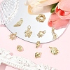 10Pcs 10 Styles Brass Pendants KK-YW0004-40-4