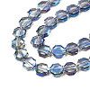 Electroplate Translucent Glass Beads Strands EGLA-N002-27-D03-3