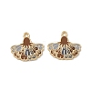 Rack Plating Alloy Enamel Pendants FIND-I038-07G-1