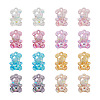 80Pcs 8 Colors Transparent Acrylic Pendants MACR-PJ0001-07-11