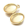 Brass Locket Pendants KK-D431-030C-G-2