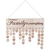 Wooden Family Birthday Reminder Calendar Hanging Board for Important Dates JX068A-1