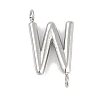 304 Stainless Steel Letter Connector Charms LS-STAS-M108-01P-23-1