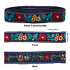 FINGERINSPIRE Embroidered Ethnic Style Cotton Ribbons SRIB-FG0001-04A-2