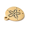 201 Stainless Steel Pendants STAS-E015-04G-3