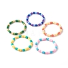 Handmade Polymer Clay Column Beads Stretch Bracelets BJEW-JB06425-1