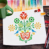 PET Hollow Out Drawing Painting Stencils DIY-WH0391-0475-7