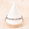 Platinum Tone Brass Micro Pave Cubic Zirconia Tennis Bracelets BJEW-B160-08P-4