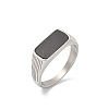 316L Stainless Steel Natural Gemstone Finger Rings for Women RJEW-U054-02C-02P-4