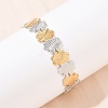 304 Stainless Steel Cuff Bangles for Women BJEW-G757-05GP-2