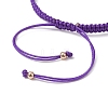 Adjustable Tube Natural Gemstone Braided Bracelets for Women BJEW-JB11006-02-4