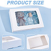 Rectangle Paper Biscuit Boxes with Clear Window CON-WH0098-15B-02-5