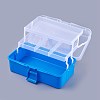 Portable Plastic Three-storey Multifunctional Storage Box CON-WH0064-G01-2