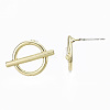 Alloy Stud Earring Findings PALLOY-T064-71LG-RS-3