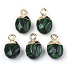 Synthetic Malachite Charms G-N326-58E-2