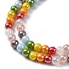 Electroplate & Gradient Color Glass Beads Strands LAMP-M023-03-4